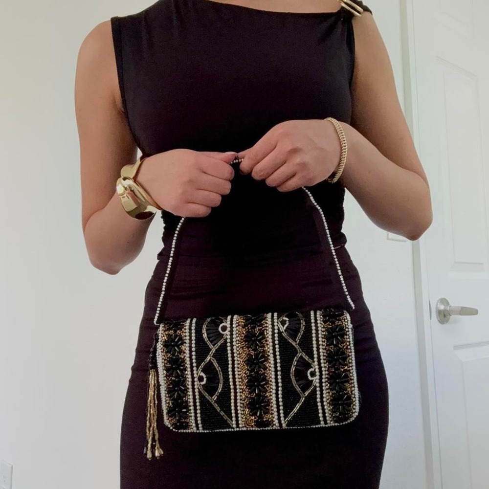 Vintage Style Beaded Bag